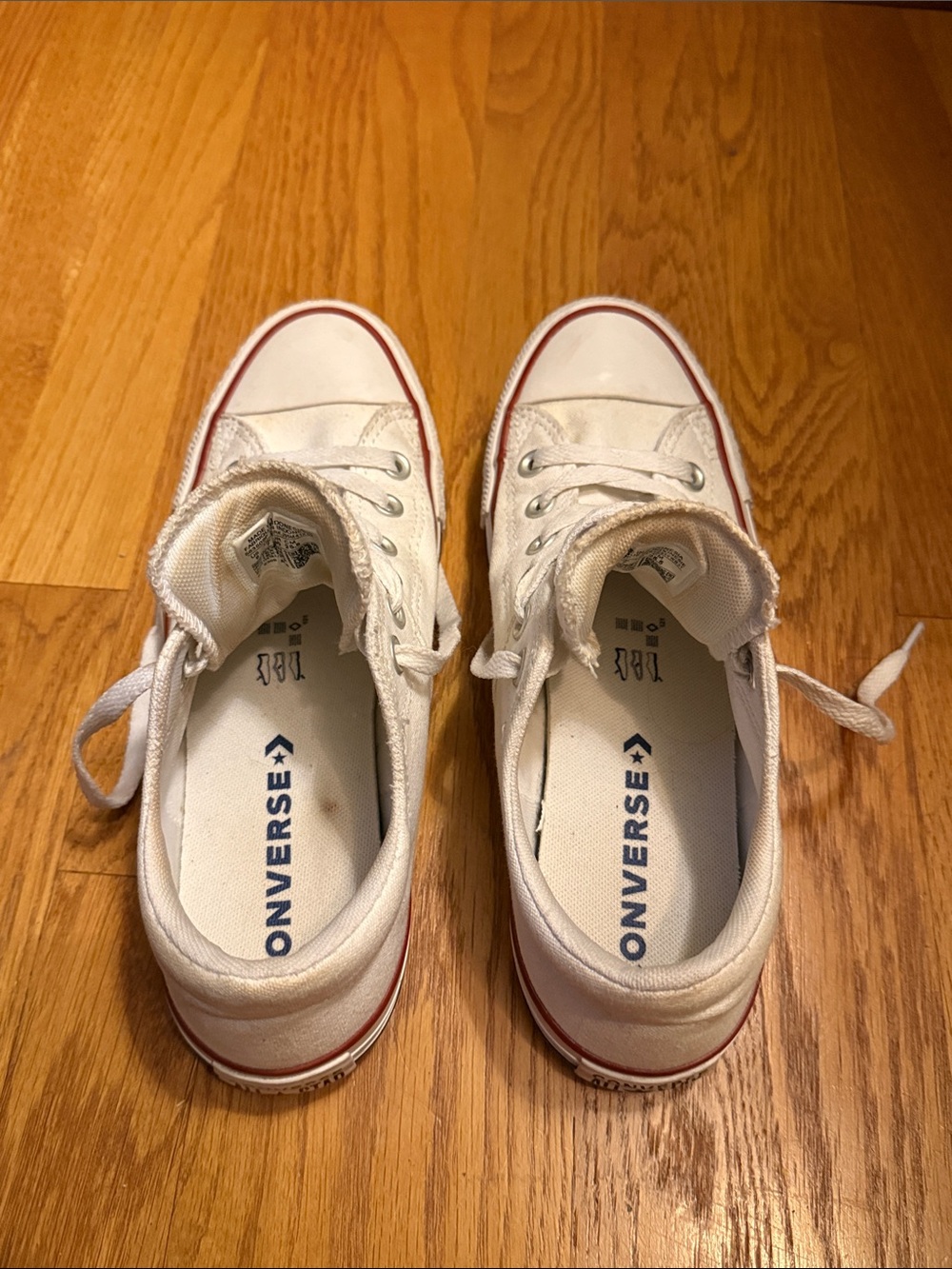 Converse All Star Low Top Sneakers White Women’s Size 9 - Picture 7 of 11